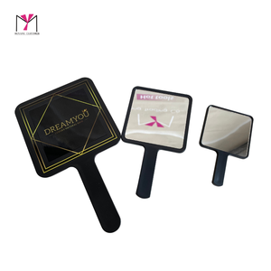 Miroir de poche en forme de cœur, en plastique, personnalisé, portable, avec votre logo, disponible en plusieurs couleurs - Product Image 2