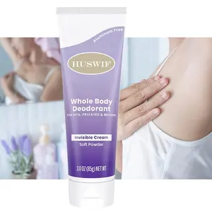 Libre de aluminio 72 horas Control de olores Cuidado de las axilas de todo el cuerpo Crema desodorante para eliminar el olor corporal