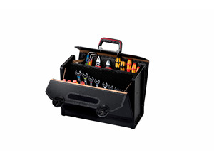 Bolsa de herramientas para técnico de cuero repujado de calidad superior, productos más vendidos, portaherramientas plegable para electricista - Product Image 1