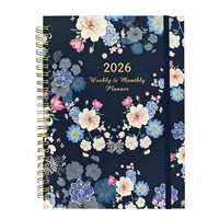 Vente en gros de planificateurs hebdomadaires A5 2027, reliés en spirale, journal personnalisé imprimé, carnet, agenda, papeterie