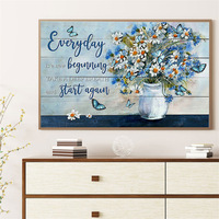Canapé de salon peinture sur toile imprimée de style moderne écologique papillon floral