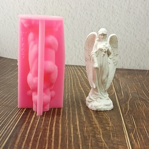 Moldes de fundición de resina hechos a mano para adornos decorativos DIY estilo Ins herramientas de escritorio de silicona chica W0697 - Product Image 1