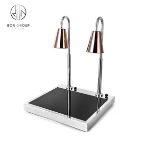 Commercial Hotel Restaurant Kitchen Equipment Stainless Steel Food Warmer Lamp Keep Food Insulation Buffet 2 Light Heating Light