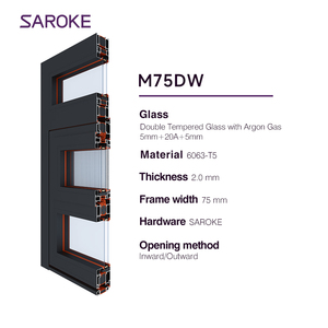 Ventanas y Puertas Abatibles de Aluminio para Patio, Color Negro, Resistentes a Huracanes, para Norteamérica, <span class=keywords><strong>Florida</strong></span> - Product Image 2