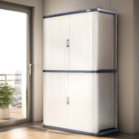 Meubles en plastique en stock : Armoire de salle à manger, armoire de cuisine, casier de gym, armoire de rangement extérieure, facilement assemblable