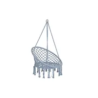 Fauteuil suspendu en acier et coton 80cm (Prof.) 63cm (Large) Hauteur 128cm 100KG