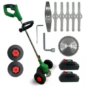 21V Cordless Brush Cutter High Quality Professional Rechargeable Hand Held Electric Grass Trimmer