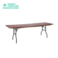 Table pliante SK-ZDZ-A005 prête pour les événements Cadre robuste rectangulaire en panneau laminé de 48 pouces