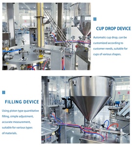 Machine de remplissage et de scellage rotative de haute précision pour capsules de café, <span class=keywords><strong>compatible</strong></span> avec les liquides et les poudres - Product Image 3