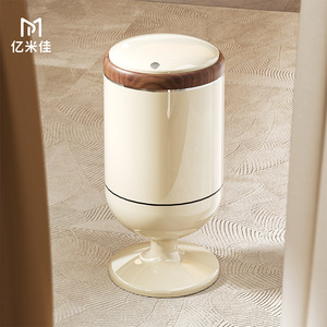 Cylindrical Trash Can 2.3kg Indoor Use Kitchen Living Room Waste Bin - Product Image 1
