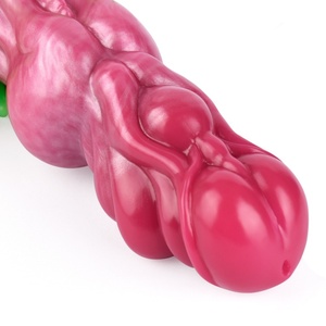 Fantasy Knot <b>Dildo</b> With Sucker Textured Satisfaction Monster Penis Silicone Anal Plug Luminous Sex Toys for Women - Product Image 4