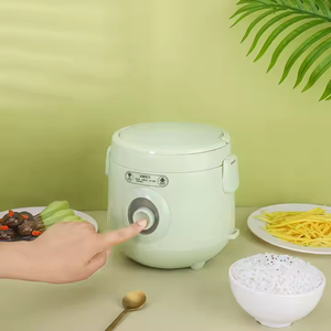 Dernier modèle Mini cuiseur à riz portable 0.6L Pot intérieur antiadhésif Opération facile Boîtier en plastique électrique Tasse à mesurer Ménage - Product Image 4