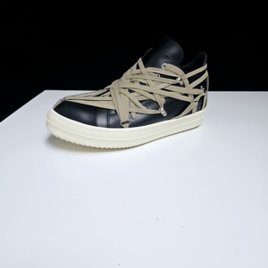 RO-38-44 Zapatillas de Diseñador para <span class=keywords><strong>Hombre</strong></span> de Alta Calidad, Transpirables, de Cuero Genuino, con Cordones, de Corte Bajo, con Suela Gruesa, Clásicas y Robustas con Correa - Product Image 4