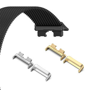 1 paire de barrettes à ressort en métal pour accessoires de montre intelligente de 12 mm, 14 mm, 16 mm, adaptateur de bracelet de montre pour <span class=keywords><strong>Huawei</strong></span> <span class=keywords><strong>Band</strong></span> 10 9 8 - Product Image 1