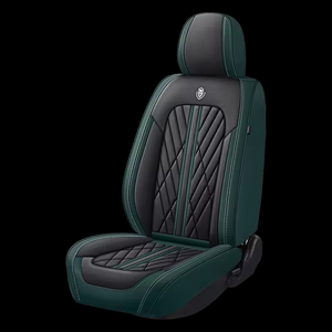 Tam Napa deri 5D araba koltuğu kapakları gri siyah yanmaz suya dayanıklı evrensel boyutu tam Set İç dekoratif Accord - Product Image 5