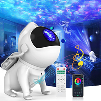 Chambre Décor Lamparas Led Astronaute Chien Galaxie Lumière Projecteur Couleur Changeante Chevet Nuit Lampe