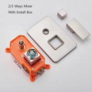 Sistema de Ducha de Lluvia Montado en Pared de Níquel Cepillado con Ducha de Lluvia y Ducha de Mano, Set de Baño Personalizable, Venta al por Mayor con Entrega Rápida - Product Image 3