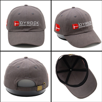 Casquette de travail vintage brodée gris chiné non structurée avec logo personnalisé pour les équipes de travailleurs du bâtiment – Vente en gros