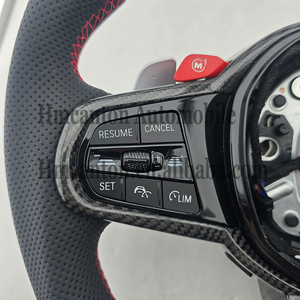 Nuevo Volante Deportivo de Fibra de Carbono y Cuero Perforado para BMW Serie G, M3 G20 G30 G80 M4 G82 M5 CS - Product Image 6