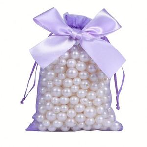 Bolsas de Organza de 10x15cm, Bolsitas de Malla Pequeñas con Lazo, Bolsa de Regalo para Fiestas, Bolsa con Cordón para Empacar Joyas, para Bodas y Eventos - Product Image 6