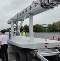 Mât d'antenne télescopique en acier pour remorques de véhicules, télécommunications électriques/à manivelle, tour de communication 4G 5G, hauteur 15-30M