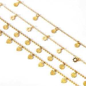 สร้อยคาดเอวพร้อมพู่ห้อยยาวและจี้รูปหัวใจแบบโปร่ง เครื่องประดับแฟชั่น สร้อยคาดเอวโลหะเรียบง่ายพร้อมจี้รูปหัวใจแบบโปร่ง - Product Image 3