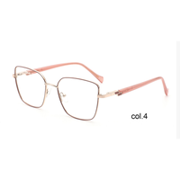 Gafas de Lectura Unisex YJ711 con Marco Metálico Cuadrado de Aro Completo - Diseño Ligero y Moderno para Adultos