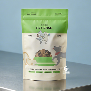 Custom Printed Pet Food Stand Up Pouch with Zipper <b>Window</b> Laminated Packaging Digital Print Service - Product Image 5