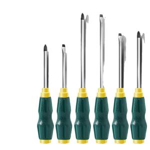 Jeu de tournevis à embout magnétique 6 pièces, qualité industrielle, acier au chrome-vanadium, embouts Phillips et plats, poignée antidérapante, isolés - Product Image 1