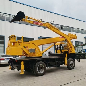 מחפר רכוב משאית ומנוף צמח משולב מכונות הנדסת מכונות טוב לטיפול באתר - Product Image 6