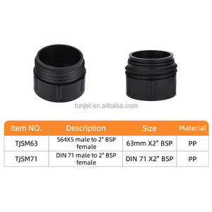 Adaptateur IBC Camlock S60x6F vers 2" BSP | Joint Pivotant Plastique Grade Alimentaire pour Liquides - Product Image 3