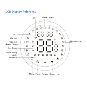 <span class=keywords><strong>Thermostat</strong></span> <span class=keywords><strong>programmable</strong></span> <span class=keywords><strong>sans</strong></span> <span class=keywords><strong>fil</strong></span> <span class=keywords><strong>Thermostat</strong></span> numérique Wifi intelligent pour chauffage au sol pour chaudière à eau et <span class=keywords><strong>gaz</strong></span> - Product Image 3