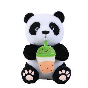 Creative Milk Tea Black and White cat Doll Extra <b>Large</b> Pillow <b>Plush</b> Stuffed Toy PP Cotton Filling Cartoon Gift Wholesale Festiva - Product Image 2