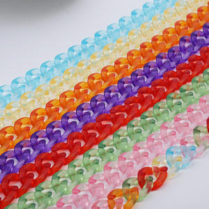 Holdie Accessoires de lunettes de mode pour femmes Lunettes de soleil en plastique Lunettes à perles Lignes de retenue de lunettes à chaîne - Product Image 4