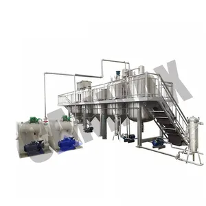Higher Extraction Rate Peanut Refinery Plant Refined Olive Edible Oil Refining Machine
