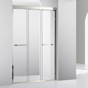 Cabine de <span class=keywords><strong>douche</strong></span> hôtel <span class=keywords><strong>sur</strong></span> <span class=keywords><strong>mesure</strong></span> Porte coulissante à double battant Porte de <span class=keywords><strong>douche</strong></span> en <span class=keywords><strong>verre</strong></span> noire - Product Image 5
