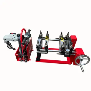 Qingdao Polyfusion ISO CE hand butt fusion welding machine 40-160mm Screw Wheel thermofusion hdpe pipe welding machine