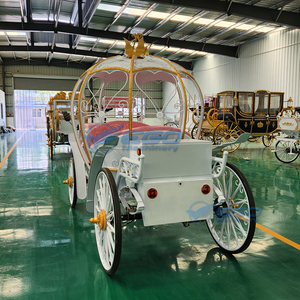 Magnifique Chariot Électrique Citrouille à Chevaux, Voiturette Princesse Citrouille à Chevaux, Véhicule Électrique pour Enfants - Product Image 2