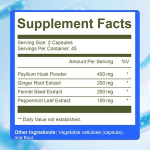 Bột vỏ cây Psyllium độ tinh khiết cao, chiết xuất từ củ gừng, công thức giàu chất xơ hỗ trợ tiêu hóa và sức khỏe đường ruột - Product Image 4