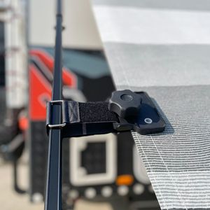 Accessoires pour auvent de camping-car : Clip de fixation pour auvent moyen, <span class=keywords><strong>pince</strong></span> de protection pour auvent, <span class=keywords><strong>pince</strong></span> en tissu coupe-vent pour extérieur - Product Image 1