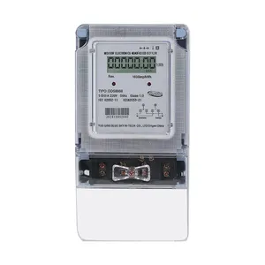 Single phase digital sub meter housing electricity consumption super capacitor /battery type kWh electricity energy meter