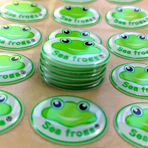 Wholesale 3D Gel Polish Clear Epoxy Dome Resin Label Stickers Sheet