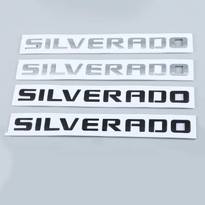 Entrega de Fábrica, Letras 3D para Parachoques Trasero de Auto, Logotipo SILVERADO, Adhesivos para Auto con Electroplateado ABS - Product Image 2