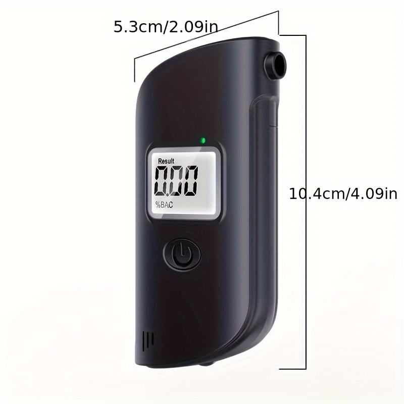 Etilometro Portatile Certificato Con Display LCD - Test Alcolico Senza Contatto Per Uso Domestico