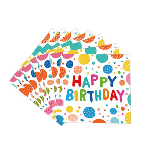 <b>Colorful</b> Polka Dot Birthday Party Supplies Disposable <b>Paper</b> Plates Cups Napkins Tableware Set For Party Decorations - Product Image 2