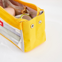 Sac à crayons en TPU, pochette à fermeture éclair pour étudiants, Transparent, étanche, plastique Oxford, boîte de rangement, étui à stylos Mini