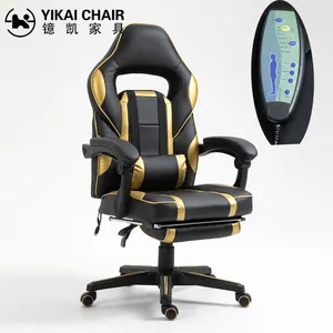 Ergonomische Kantoor Gaming Stoel Met Voetsteun En Vibratie Massage Functie