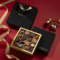 Boîte Cadeau Personnalisée de Luxe pour Chocolats et Pralines avec Marquage à Chaud, Fermeture Magnétique, Écologique, Biodégradable et en Papier Recyclable