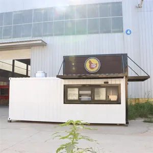 Yituo Low Price New Design Prefabricated Houses With Fully Coffee Equipment 20ft Prefab Shipping Tiny House