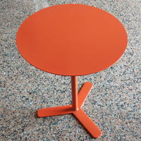 Table basse moderne de style nordique simple pour salon de thé, petite table ronde en métal, table d'appoint créative